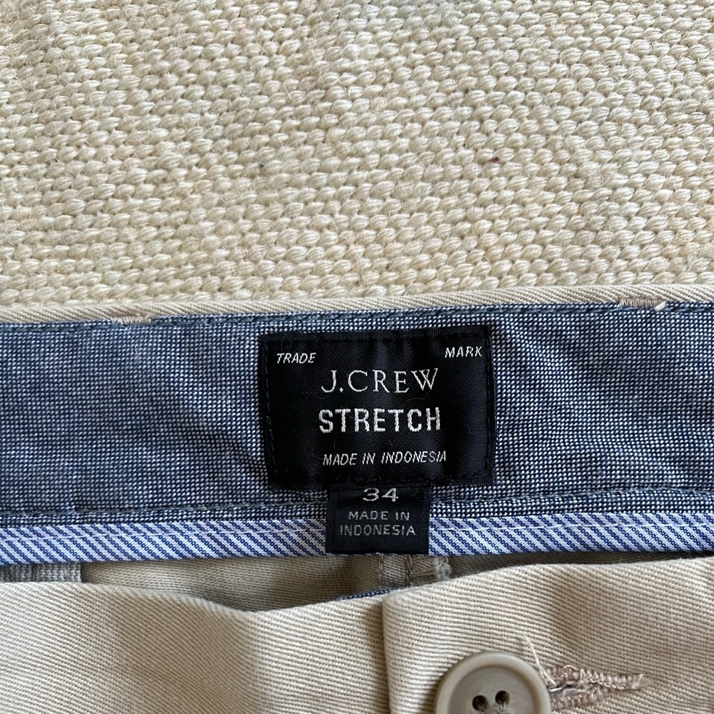 J Crew mens pleated Khaki calf length pants - Picture 3 of 3